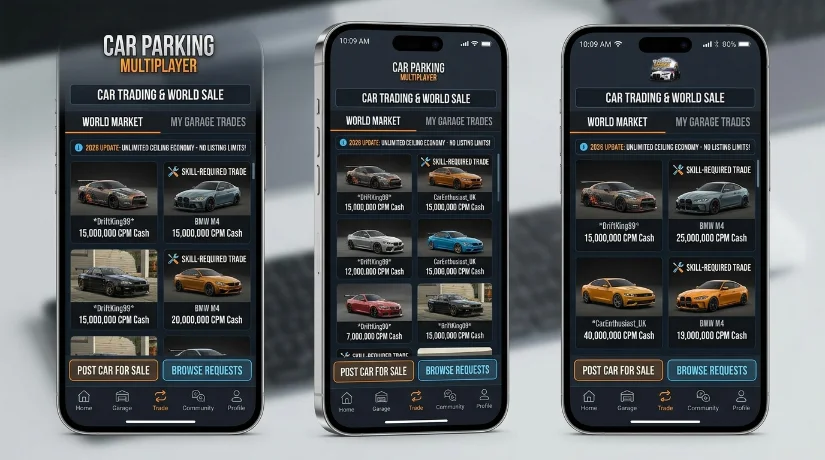 Car Trading and World Sale — Unlimited Ceiling, Skill-Required
