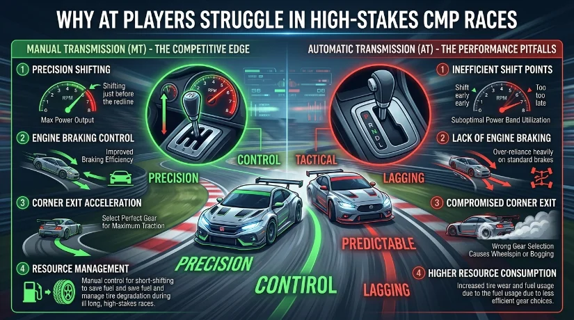 Why Auto-Transmission Players Lose Every High-Stakes Race in CMP
